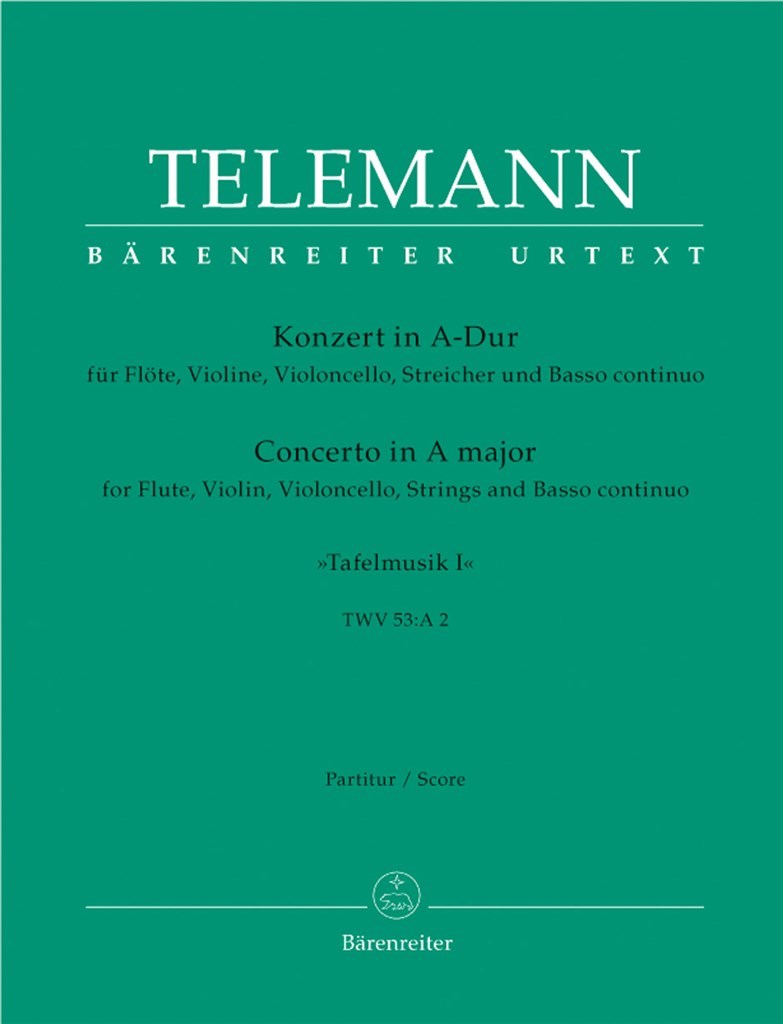 Concerto for Flute & Violin A Maj Score